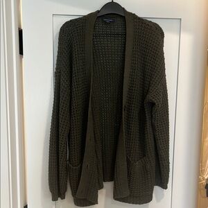 American Eagle Outfitters Olive Green Cardigan